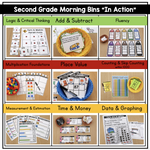 2nd Grade Back to School Morning Bins | Printable Classroom Resource | The Moffatt Girls