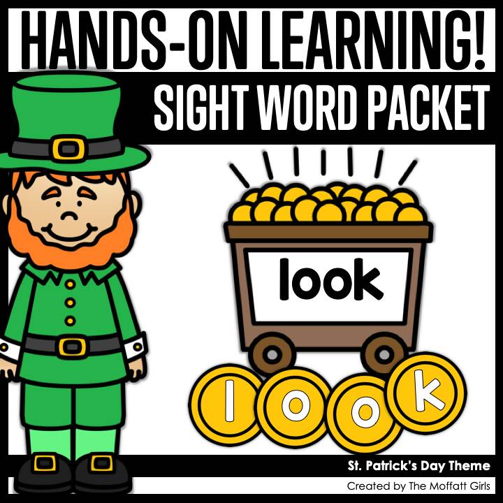 St. Patrick's Day Sight Word Packet