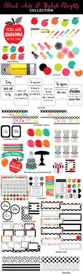 Load image into Gallery viewer, "Black, White & Stylish Brights" | Printable Classroom Decor Bundle | Printable Classroom Decor | Teacher Classroom Decor | Schoolgirl Style