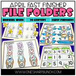 April Fast Finishers File Folders by One Sharp Bunch