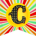 Load image into Gallery viewer, Banner Letters | Vintage Circus | UPRINT | Schoolgirl Style