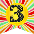 Load image into Gallery viewer, Banner Numbers | Vintage Circus | UPRINT | Schoolgirl Style