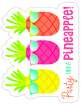 Load image into Gallery viewer, Birthday Bulletin Board Set | Pina Colada Pineapple | UPRINT | Schoolgirl Style