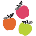 Load image into Gallery viewer, Black, White and Stylish Brights Apple Cut-Outs by UPRINT