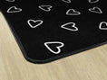 Load image into Gallery viewer, Black and White Hearts Classroom Rug by Schoolgirl Style