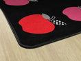 Load image into Gallery viewer, Colorful Apples on Black Sit Spots Classroom Rug by Schoolgirl Style