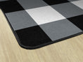 Load image into Gallery viewer, Black & White Buffalo Check Classroom Rug by Schoolgirl Style
