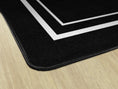 Load image into Gallery viewer, Black & White Border Classroom Rug by Schoolgirl Style