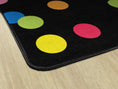 Load image into Gallery viewer, Rainbow Polka Dots Classroom Rugs by Schoolgirl Style