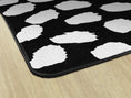 Load image into Gallery viewer, White on Black Safari Dot Classroom Rug by Schoolgirl Style