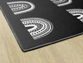 Load image into Gallery viewer, Black Boho Rainbow Sit Spots Classroom Rug by Schoolgirl Style