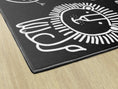 Load image into Gallery viewer, Safari Animals on Black Classroom Rug by Schoolgirl Style