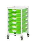 Load image into Gallery viewer, Schoolgirl Style - Slim Line, Single Column, 6 Module Cart - Neon Green