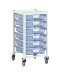 Load image into Gallery viewer, Schoolgirl Style - Slim Line, Single Column, 6 Module Cart - Tinted Blue