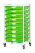 Load image into Gallery viewer, Wide Line, Single Column, 9 Module Cart Neon Green by CERTWOODUSA