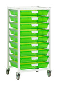 Load image into Gallery viewer, Schoolgirl Style - Wide Line, Single Column, 9 Module Cart - Neon Green
