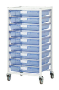 Load image into Gallery viewer, Schoolgirl Style - Wide Line, Single Column, 9 Module Cart - Tinted Blue