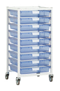 Load image into Gallery viewer, Wide Line, Single Column, 9 Module Cart Tinted Blue by CERTWOODUSA