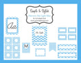 Load image into Gallery viewer, Simple and Stylish Chevron Chic Light Blue