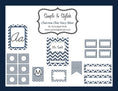 Load image into Gallery viewer, Simple and Stylish Chevron Chic Navy Blue