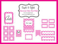 Load image into Gallery viewer, Simple and Stylish Chevron Chic Hot Pink
