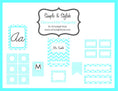 Load image into Gallery viewer, Simple and Stylish Chevron Chic Turquoise