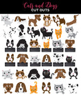 Load image into Gallery viewer, Cats and Dogs | Cutout | Perfect Pets | UPRINT | Schoolgirl Style