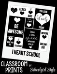 Load image into Gallery viewer, Classroom Prints I Heart School by UPRINT