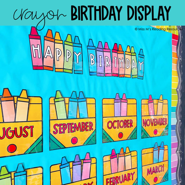 Classroom Decor Birthday Display Birthday Bulletin Board Happy Birth –  Schoolgirl Style