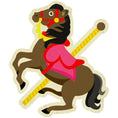 Load image into Gallery viewer, Carousel Horse Cutouts | Vintage Circus | UPRINT | Schoolgirl Style