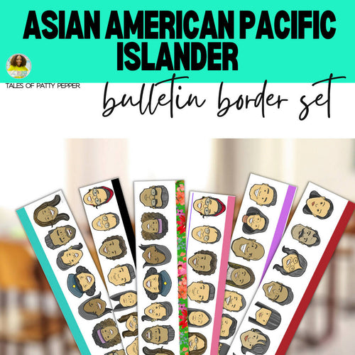 Asian American Pacific Islander Bulletin Border Set by Tales of Patty Pepper