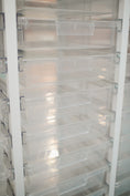 Load image into Gallery viewer, Mobile Cart | Wide Line | Single Column| 27 Module Cart | Clear | Schoolgirl Style