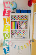 Load image into Gallery viewer, Rainbow 2 Point All Letters Banner | Hello Sunshine | UPRINT | Schoolgirl Style