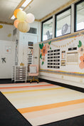 Load image into Gallery viewer, Safari Sunset Stripes Classroom Rug by Schoolgirl Style