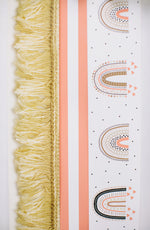 Coral and White Striped | Bulletin Board Border | Boho Rainbow | Schoolgirl Style