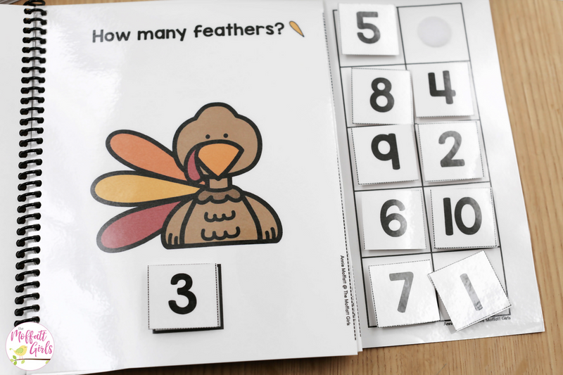 Fall Adapted Books Numbers 1-10 | Printable Classroom Resource | The Moffatt Girls
