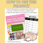 First Day Jitters Book Companion | Printable Classroom Resource | Tales of Patty Pepper