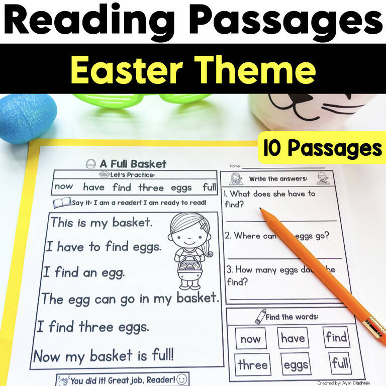 Easter Reading Passages with Comprehension Questions