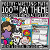 100th Day of School Activities Writing and Math 3rd 4th Grade Printable Teacher Resources by UPRINT
