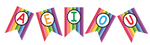 Banner Letters Happy Rainbow by UPRINT