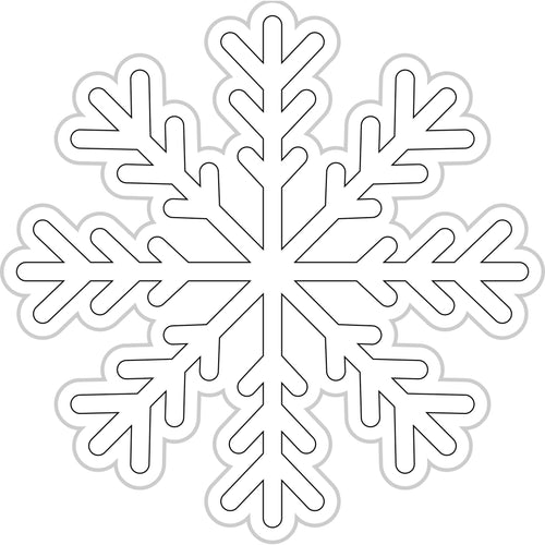 Snowflake Cut Out Holiday Classroom Decor by UPRINT