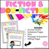 Comparing FIction and Nonfiction Sorts Anchor Charts by Ashleys Golden Apples