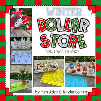Dollar Store Sight Word Fun For Winter | Printable Teacher Resources | KinderbyKim
