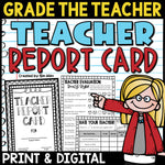 End of the Year Activities Teacher Report Card End of Year Grade the Teacher