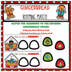 Gingerbread Literacy Activity Pack for PreK & Kinder | Printable Classroom Resource | Little Journeys in PreK and K