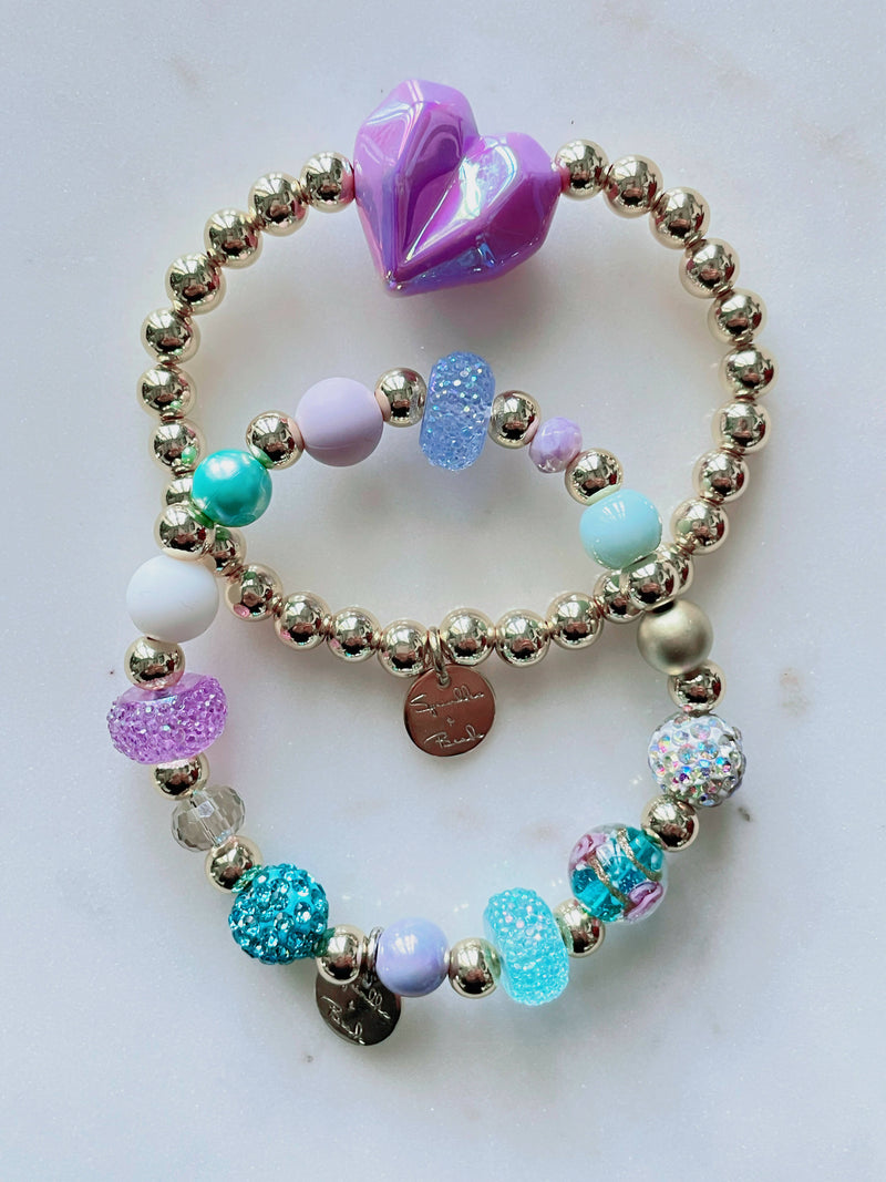 Purple Duo | Bracelet | Sprinkles and Beads | Hey, TEACH!