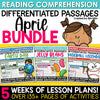 Spring Easter Differentiated Leveled Close Reading Comprehension Passages BUNDLE