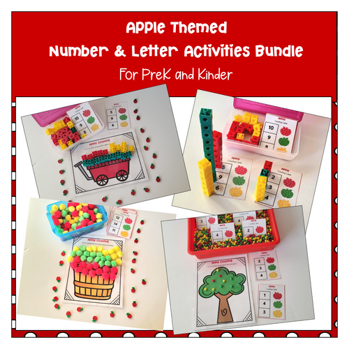 Apple Tree Number Activities 1-20 for Pre-K & Kinder | Printable Classroom Resource | Little Journeys in PreK and K