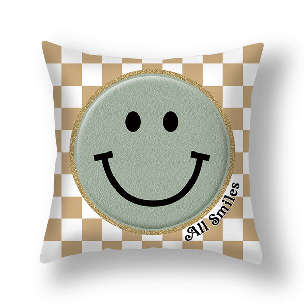 Throw Pillows Happy Colorful Smile Cushion Square Pillow with Insert  (Rainbow Splash Colors), Medium - Harris Teeter