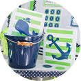 Load image into Gallery viewer, Preppy Nautical Lime Green and Navy Blue full digital collection